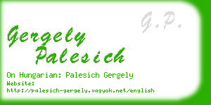 gergely palesich business card